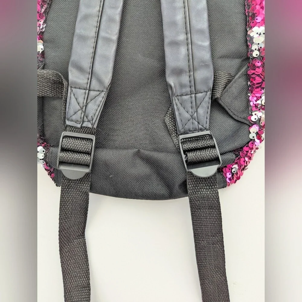 Sparkling Pink & Silver Sequin Kids Backpack/Knapsack/Bag